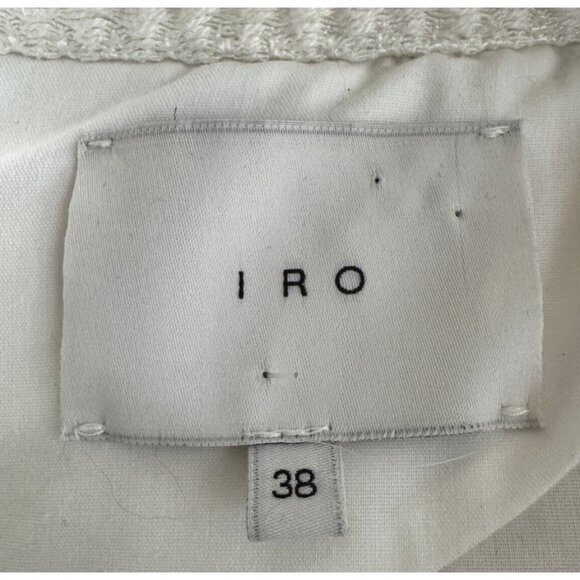 IRO Womens Felicity Jacket Ivory Size 8 ASO Kendall Jenner Silk Rocker Moto Edgy - Picture 5 of 16